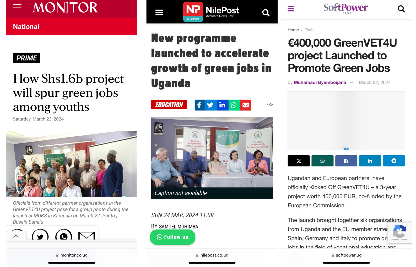 El proyecto GreenVET4U despierta el interés de los medios en Uganda